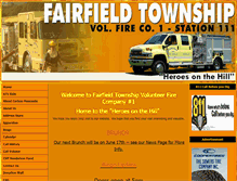 Tablet Screenshot of fairfieldtwpfire.com